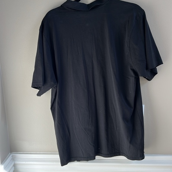 1969 Versace Black Short Sleeve Cotton Italian Polo Shirt Size XL - Picture 9 of 9